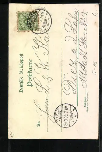 Lithographie Potsdam, Neues Palais