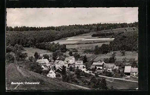 AK Raubach im Odenwald, Gesamtansicht aus der Vogelschau