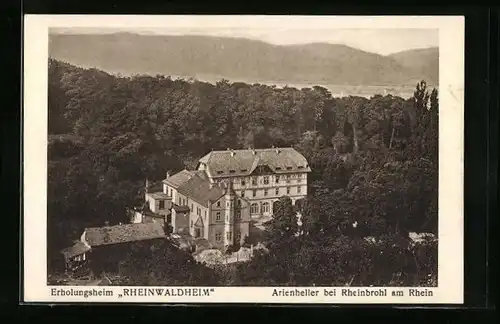 AK Rheinbrohl-Arienheller am Rhein, Erholungsheim Rheinwaldheim