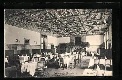 AK Wiesbaden, Biersalon im Kurhaus