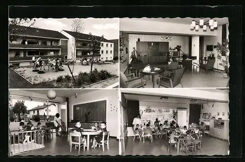 AK Bad Kreuznach, Ev. Kinder- und Säuglingsheim in vier Ansichten