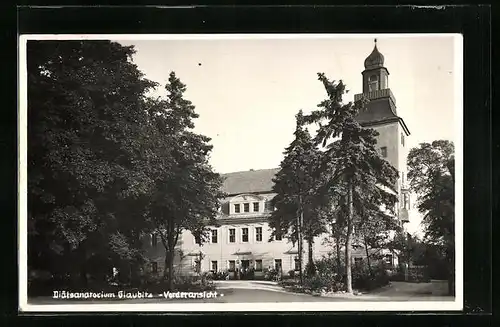 AK Glaubitz, Vorderansicht vom Diätsanatorium