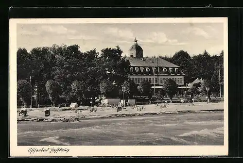 AK Ostseebad Haffkrug, Blick zum Strandhotel