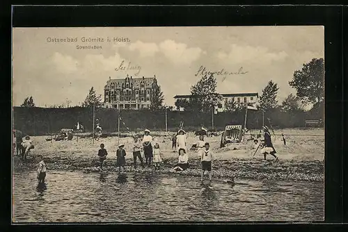 AK Ostseebad Grömitz i. Holst., Strandleben