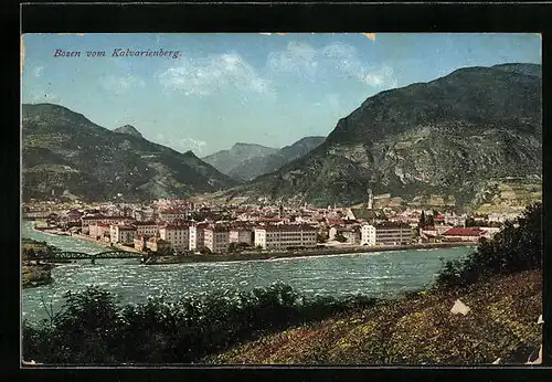 AK Bozen, Gesamtansicht vom Kalvarienberg