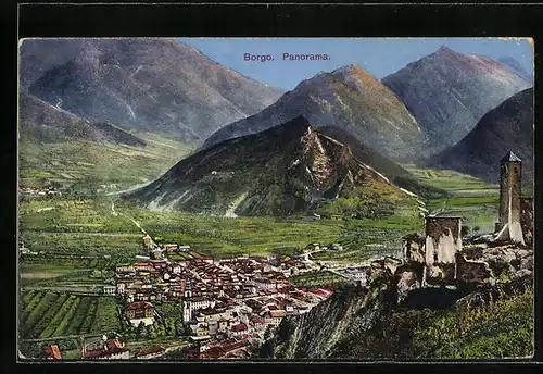 AK Borgo, Panorama aus der Vogelschau