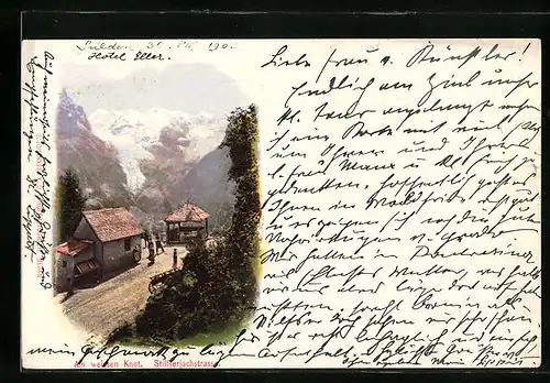 AK Stilfserjochstrasse, am weissen Knott