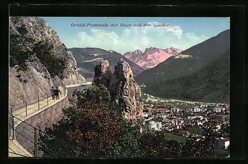 AK Bozen, Oswald-Promenade und dem Latemar