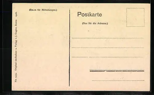 AK Bozen, Virglbahn mit Schlern und Rosengarten, Bergbahn