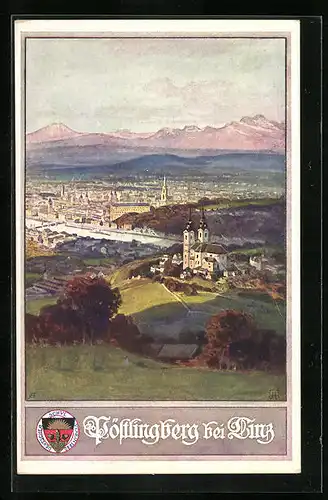 AK Deutscher Schulverein Nr.397: Pöstlingberg bei Linz