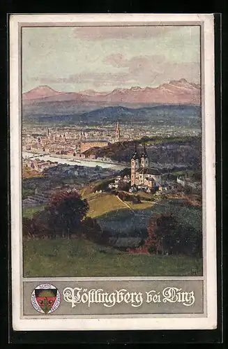 AK Deutscher Schulverein Nr.397: Pöstlingberg bei Linz