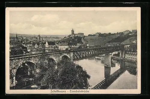AK Schaffhausen, Eisenbahnbrücke