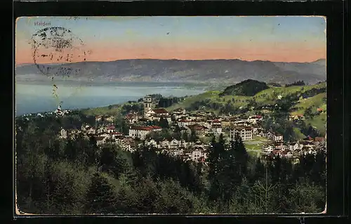 AK Heiden, Totalansicht aus der Vogelschau
