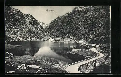 AK Grimsel, Gesamtansicht aus der Vogelschau