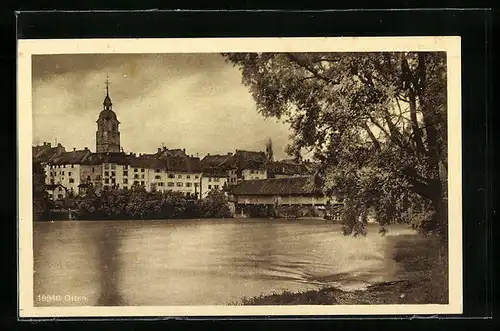 AK Olten, Blick über den See zum Ort