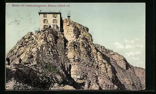 AK Säntis, Blick zur meteorologischen Station