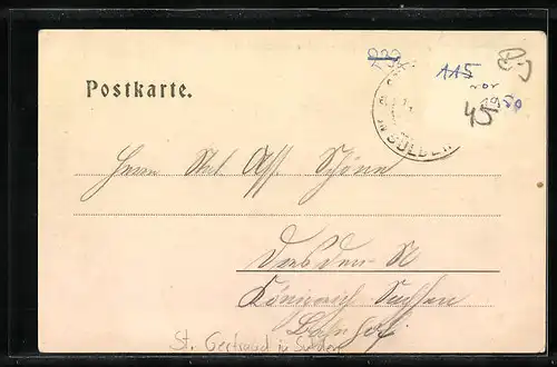 AK St. Gertraud in Sulden, Post-Hotel z. Ortler und Suldenthal