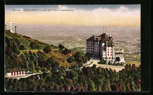 AK Varese, Grand Hotel Campo dei Fiori e panorama