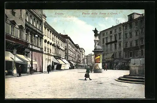 AK Trieste, Piazza della Borsa e Corso