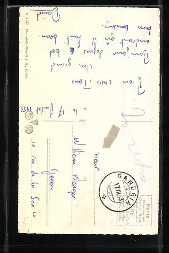 AK Gandria, Uferpartie mit Booten