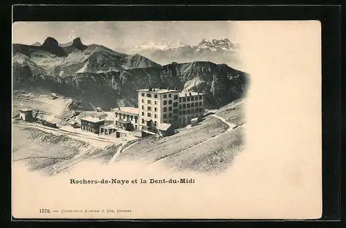 AK Rochers-de-Naye, Panorama et Dent-du-Midi