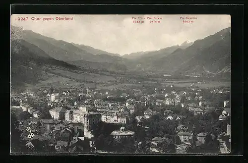 AK Chur, Panorama gegen Oberland