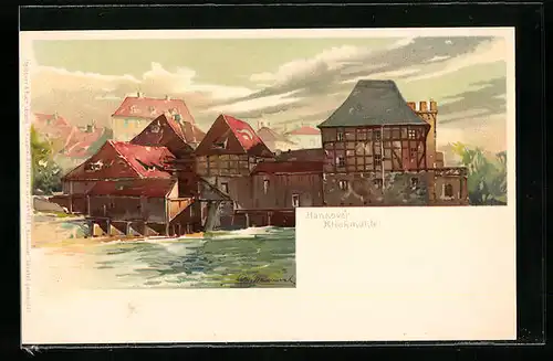 Künstler-AK Otto Hammel: Hannover, Klickmühle