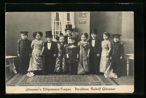 AK Glässner`s Liliputaner-Truppe, Direktion Rudolf Glässner