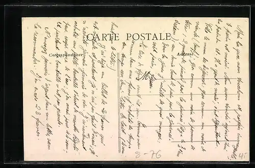 AK La vie a la mer, Retour de peche, Muschelfischerin