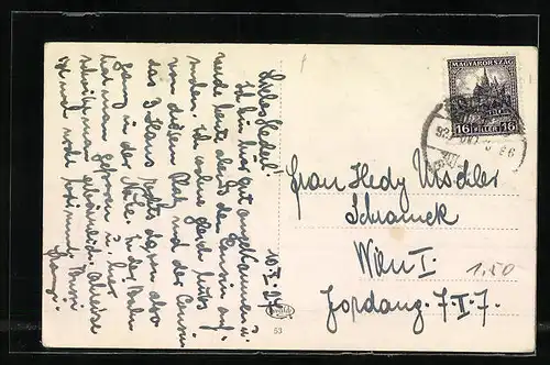 AK Budapest, Apponyi-Platz mit Strassenbahn