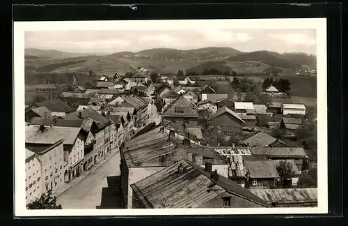 AK Wegscheid /bayer. Wald, Ortsansicht aus der Vogelschau