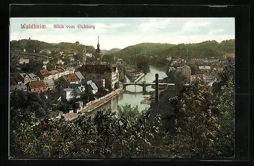 AK Waldheim, Blick vom Eichberg