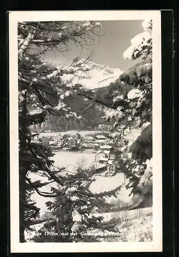 AK Mallnitz, Ortsansicht mit Geiselspitze