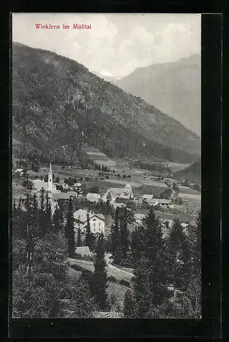 AK Winklern im Mölltal, Teilansicht mit Blick auf die Berge