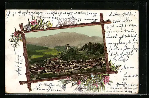 AK Neumarkt, Ortsansicht mit Umgebung