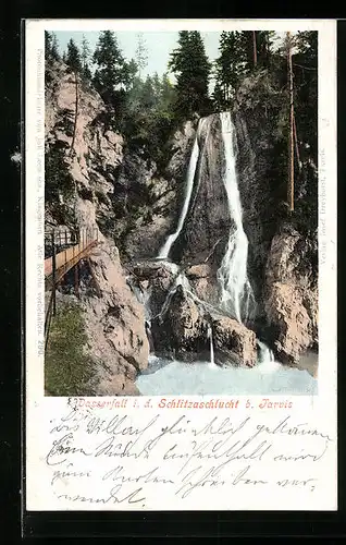 AK Tarvis, Wasserfall in der Schlitzaschlucht
