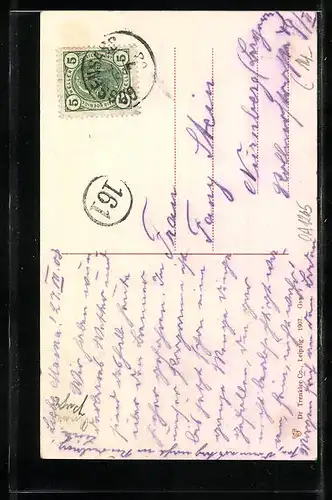 AK Gossensass, Ortspartie mit Kirche