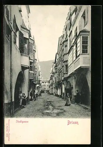 AK Brixen, Blick in die Stadtgasse