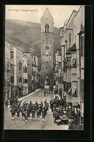 AK Sterzing, Blick auf die Bürgerkapelle der Stadt