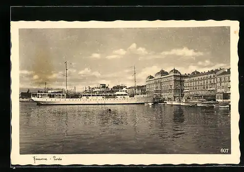 AK Fiume, Blick auf den Hafen