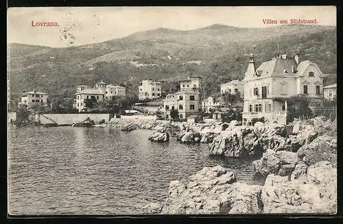 AK Lovrana, Villen am Südstrand