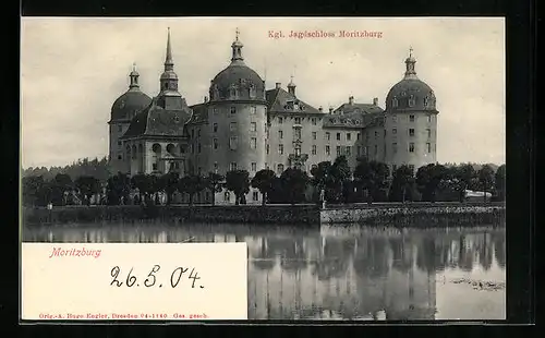 AK Moritzburg, Ansicht des Kgl. Jagdschlosses