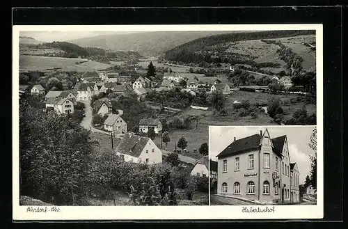 AK Ahrdorf /Ahr, Gasthaus Hubertushof, Teilansicht mit Strassenpartie