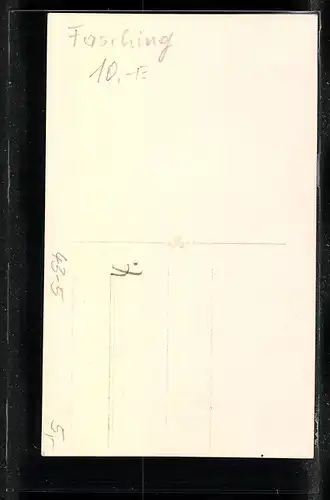 AK Umzugswagen beim Fasching