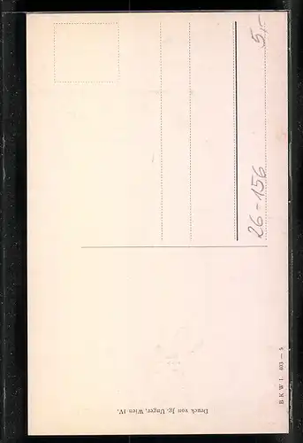 Künstler-AK Fritz Lach: Linz, Promenade mit Denkmal und drei Frauen