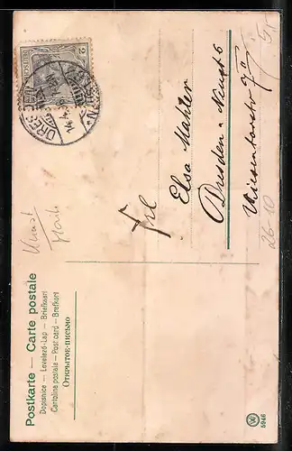 Künstler-AK Alfred Mailick: Fröhliche Ostern, Palmkätzchenzweige