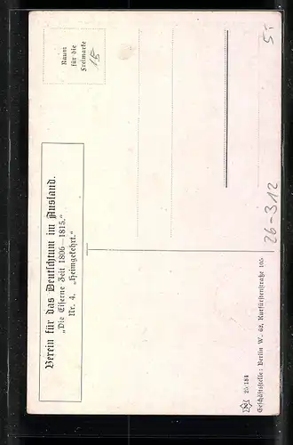 Künstler-AK Ernst Kutzer: Die eiserne Zeit 1806-1815, Heimgekehrt, Frau umarmt ihren verwundeten Geliebten