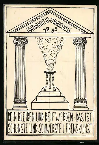 AK Leuchtfeuer, Abiturientia Embricensis 1935, Absolvia