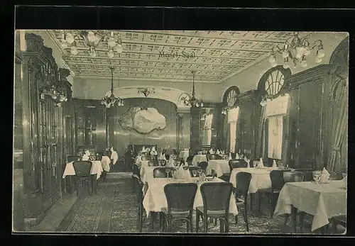 AK Berlin, Gasthaus Weinstuben Kempinski, Mosel-Saal, Innenansicht