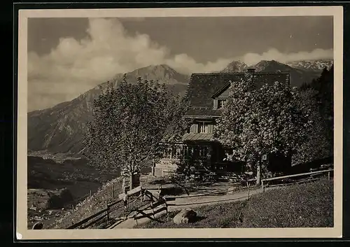 AK Haslen, Blick auf das Kurhaus Tannenberg